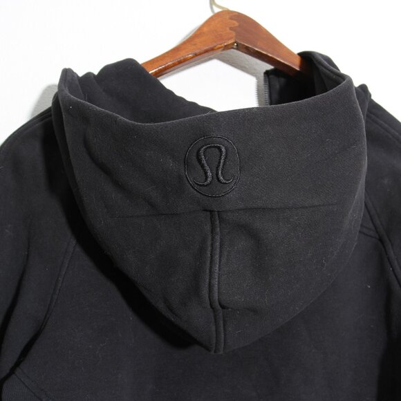 Lululemon Scuba Oversized Full Zip Hoodie Jacket Black Cotton Terry XS / Small - Picture 8 of 16